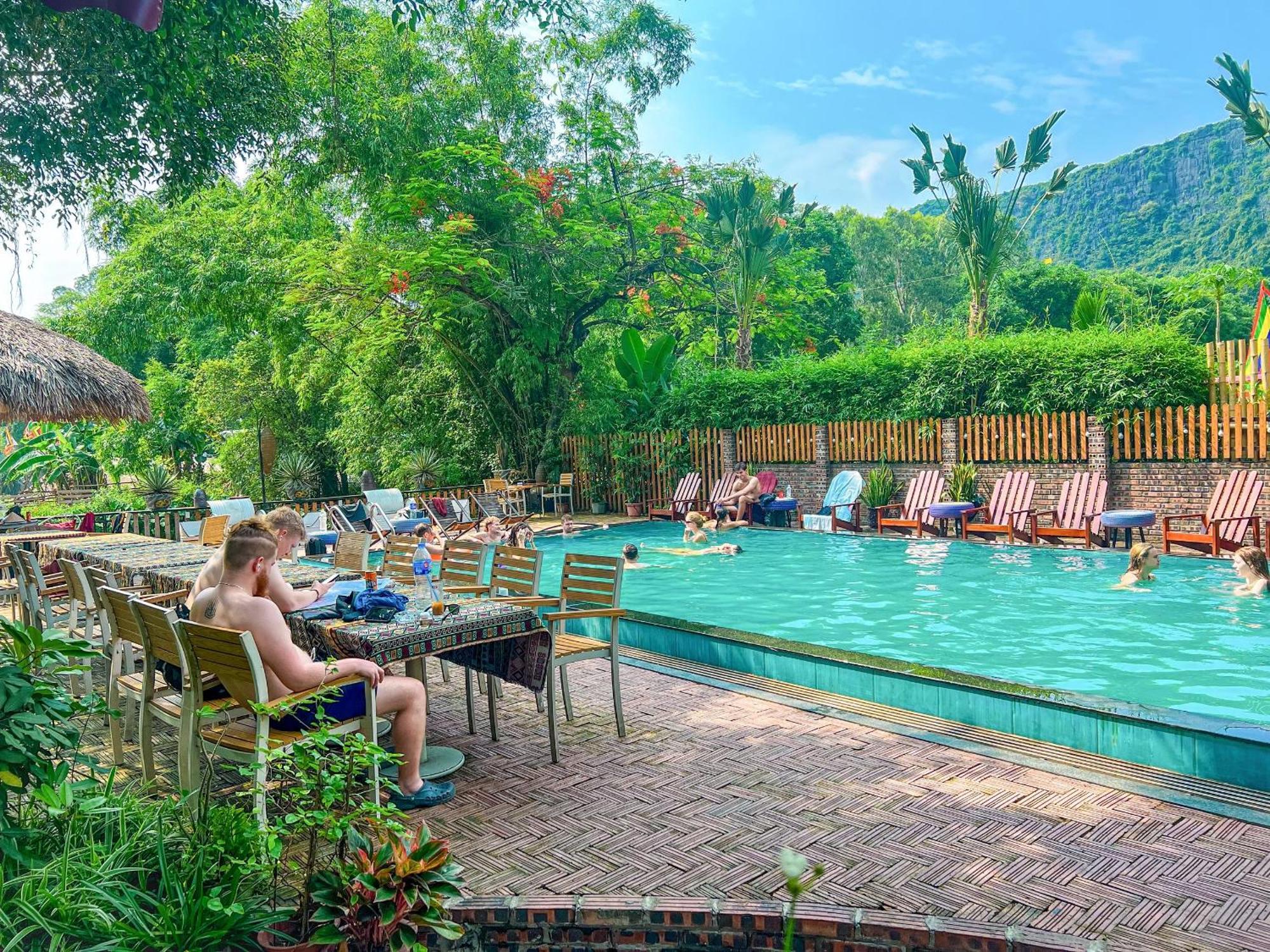 Tam Coc Central Bungalow-Hostel Vu Lam エクステリア 写真