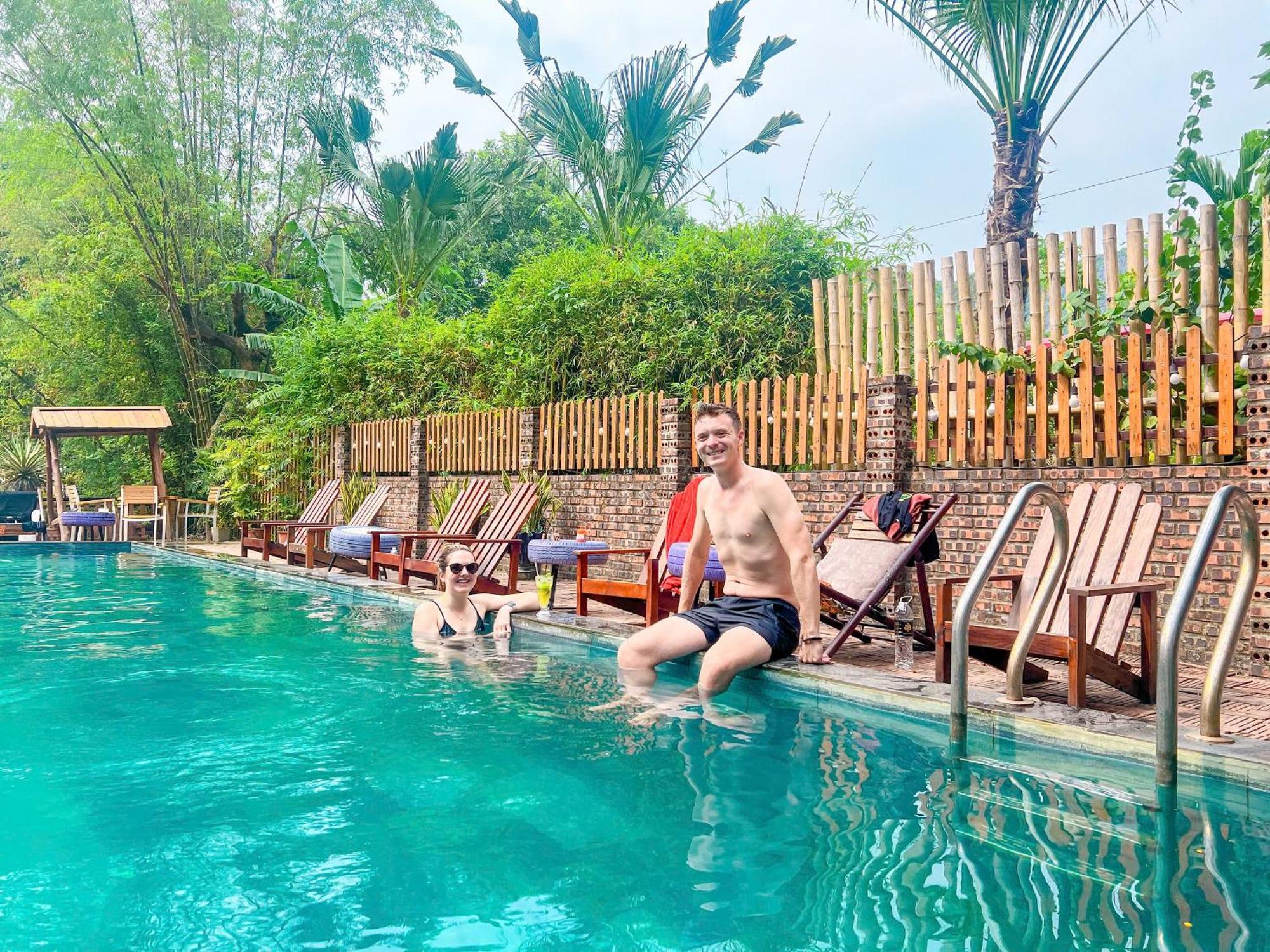 Tam Coc Central Bungalow-Hostel Vu Lam エクステリア 写真